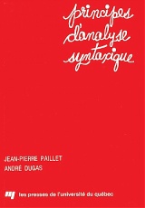Principes d'analyse syntaxique
